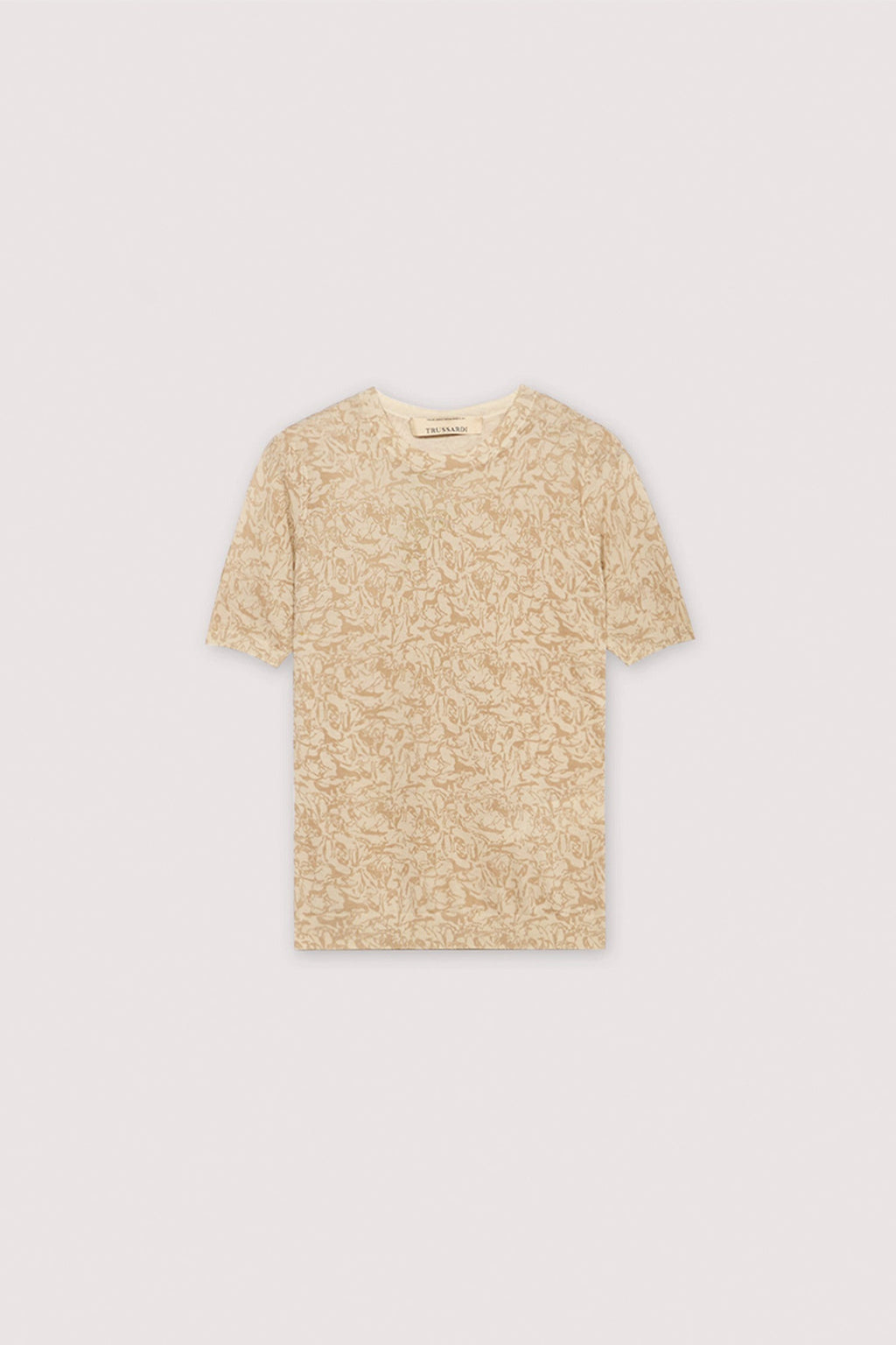 Maglia a maniche corte con stampa in lyocell