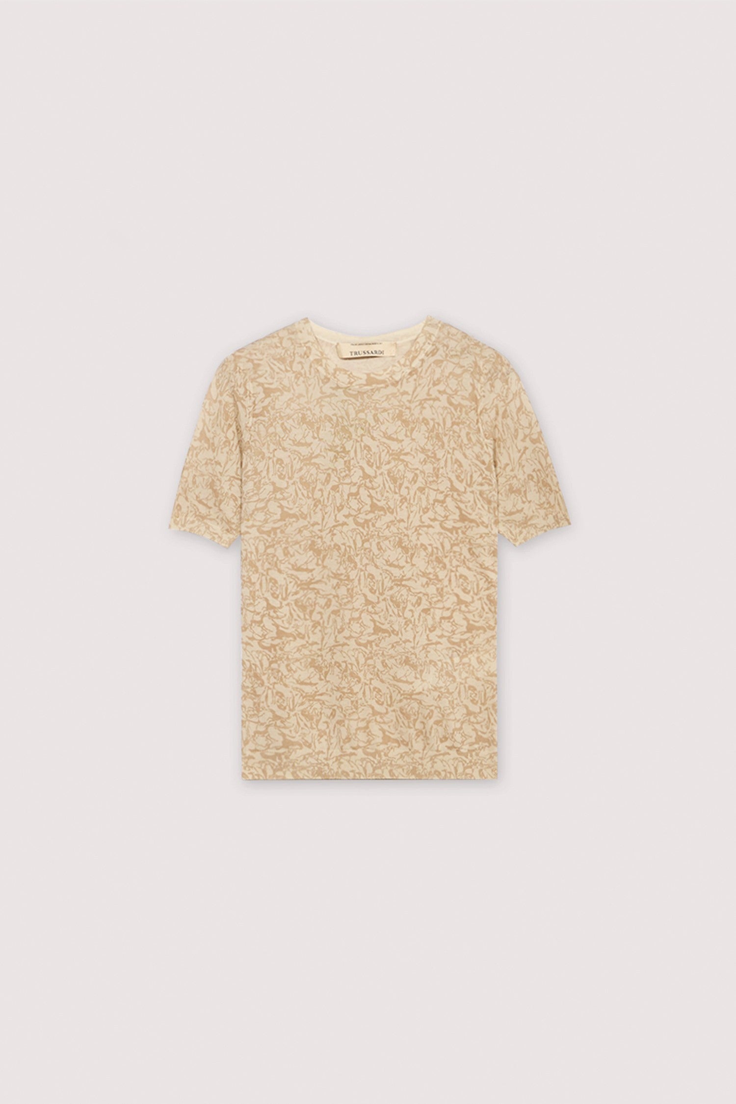 Maglia a maniche corte con stampa in lyocell