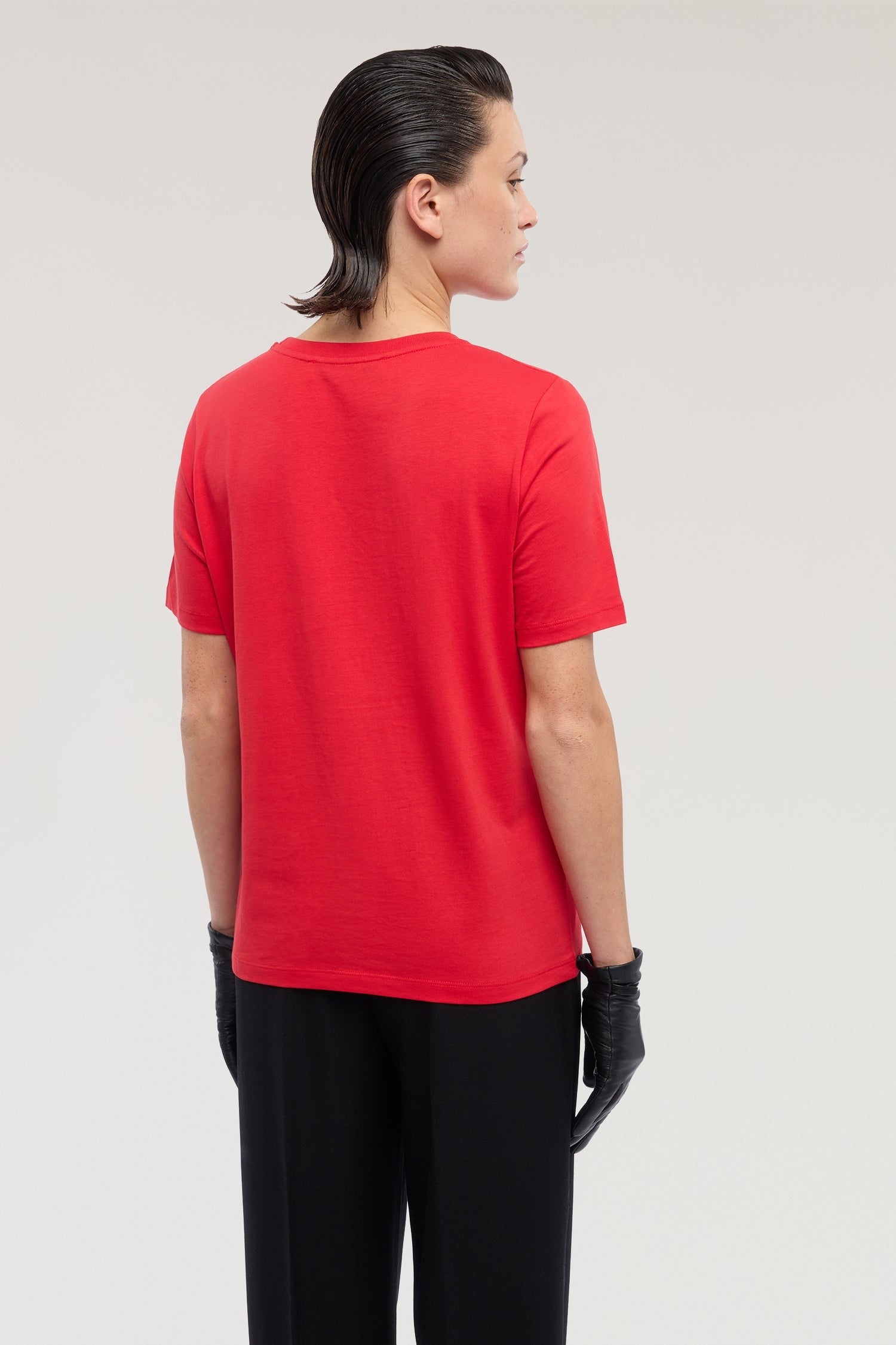 T-shirt regular fit con stampa e ricamo