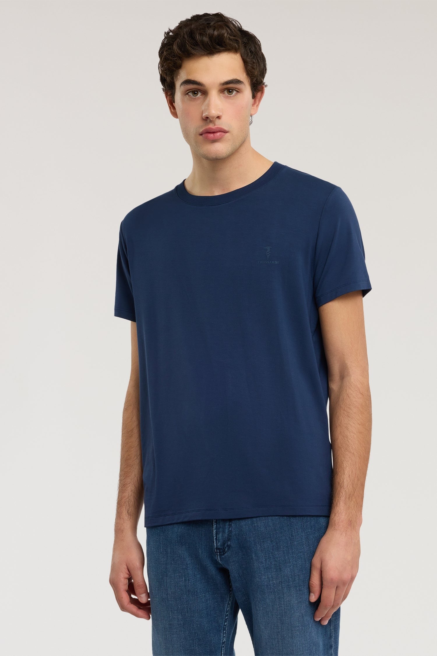 T-shirt regular fit in jersey di bamboo