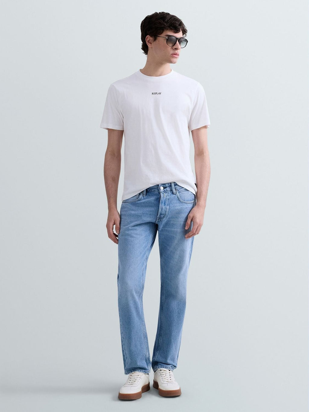 T-Shirt in jersey con lettering