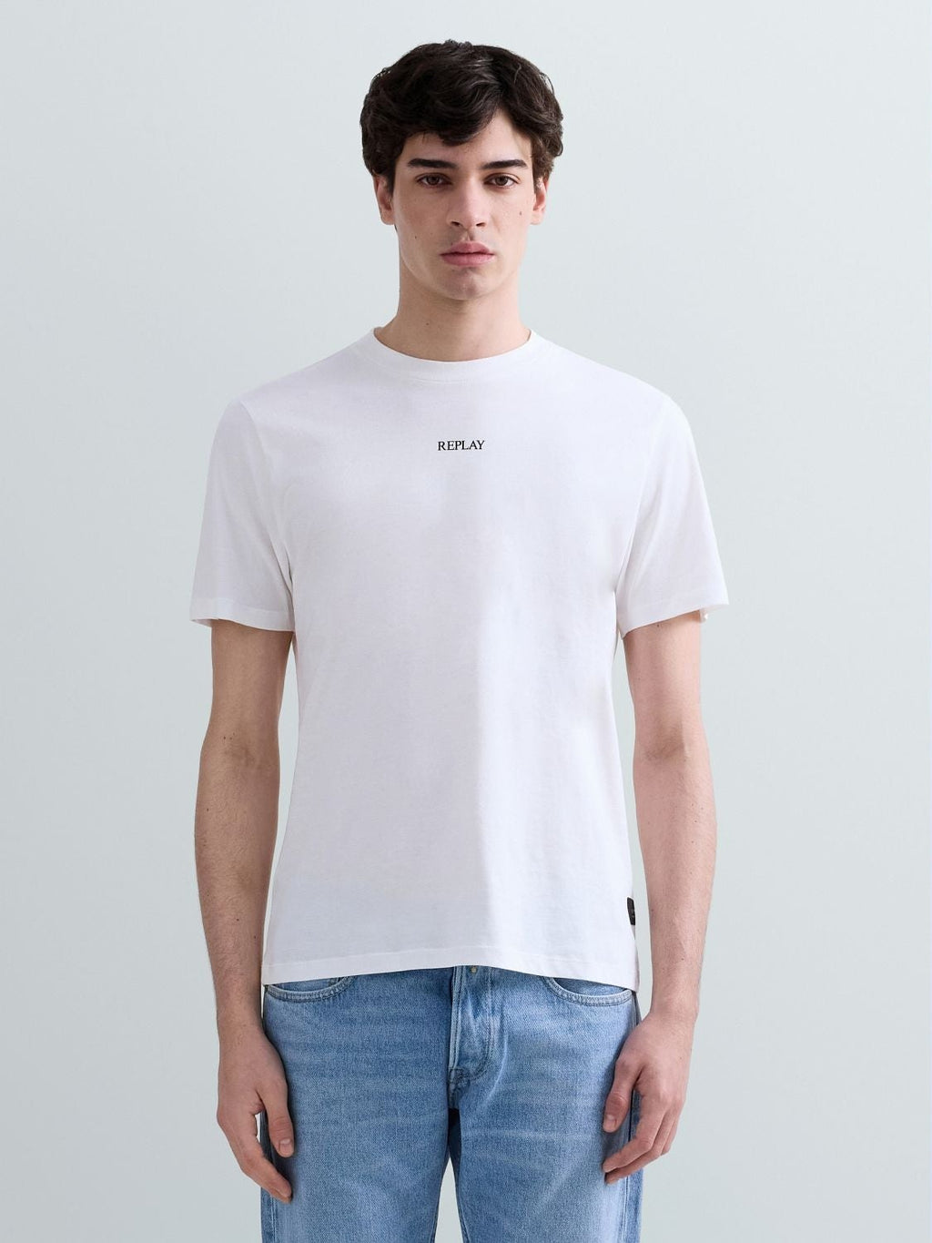 T-Shirt in jersey con lettering