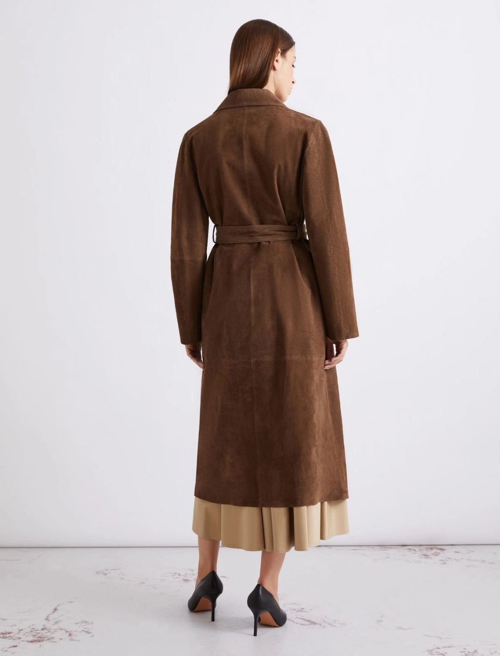 Trench in camoscio Mlloblare