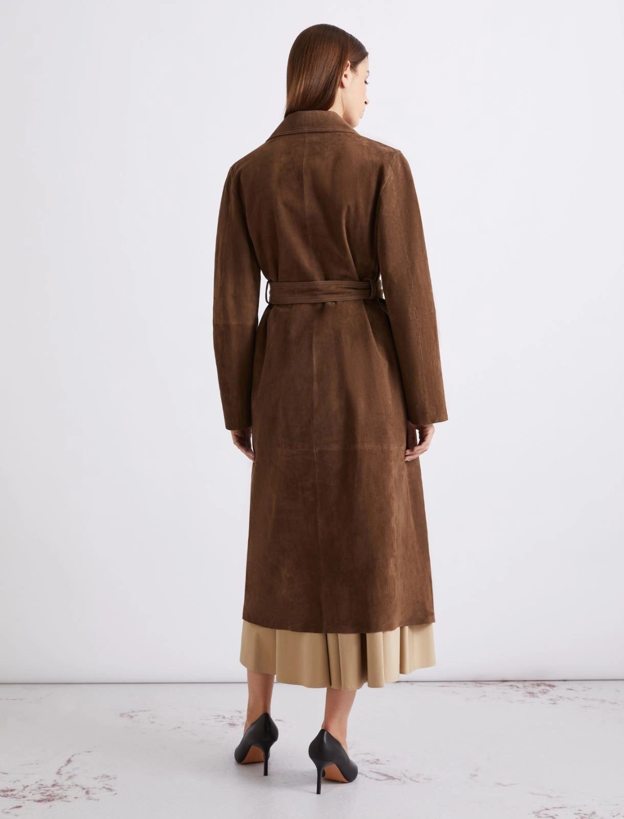 Trench in camoscio Mlloblare