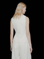 Top con fiocco in envers satin Mltlirica