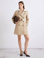 Trench doppiopetto in cotone tecnico Mllzuppa