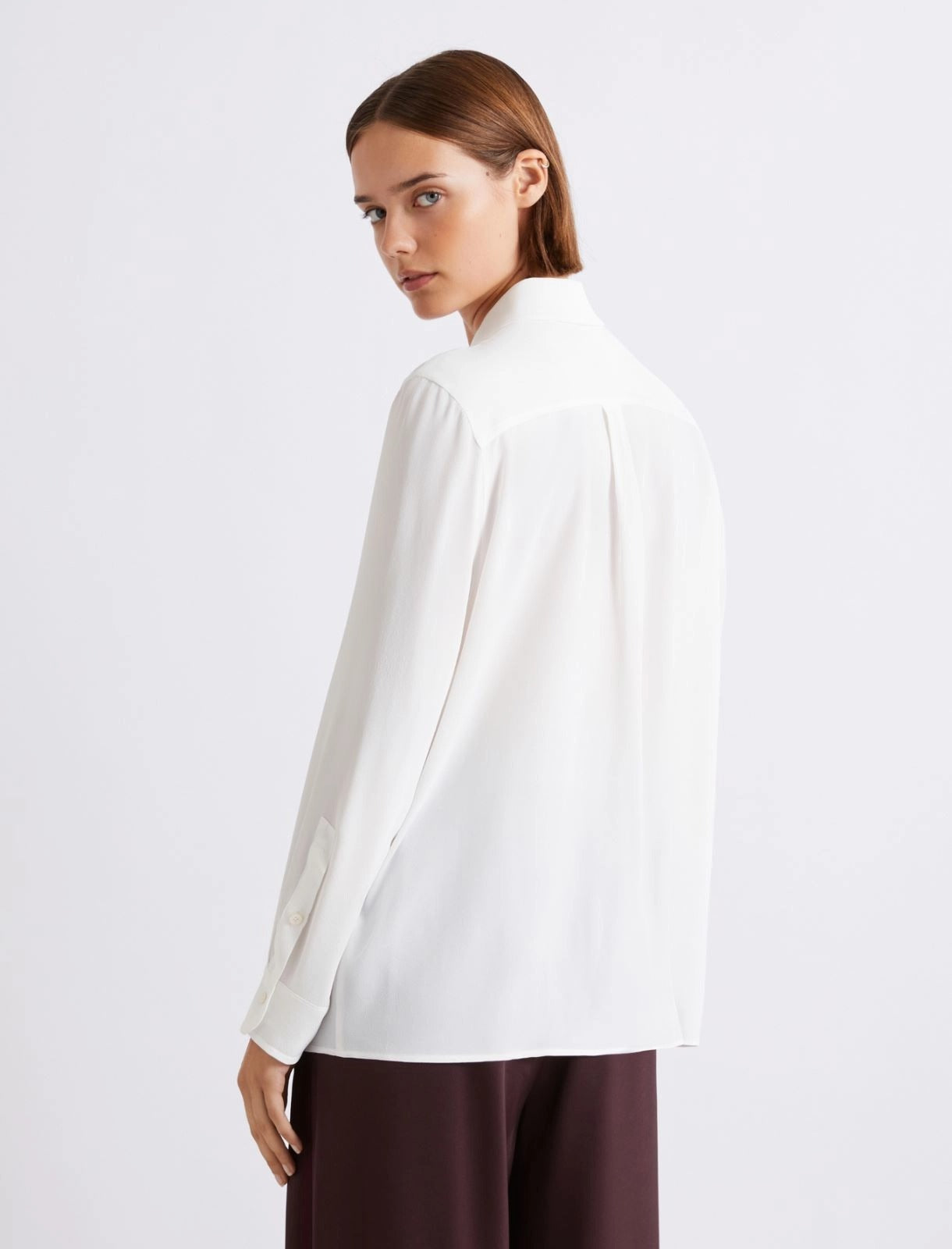 Camicia in crêpe di misto seta Mllfebe