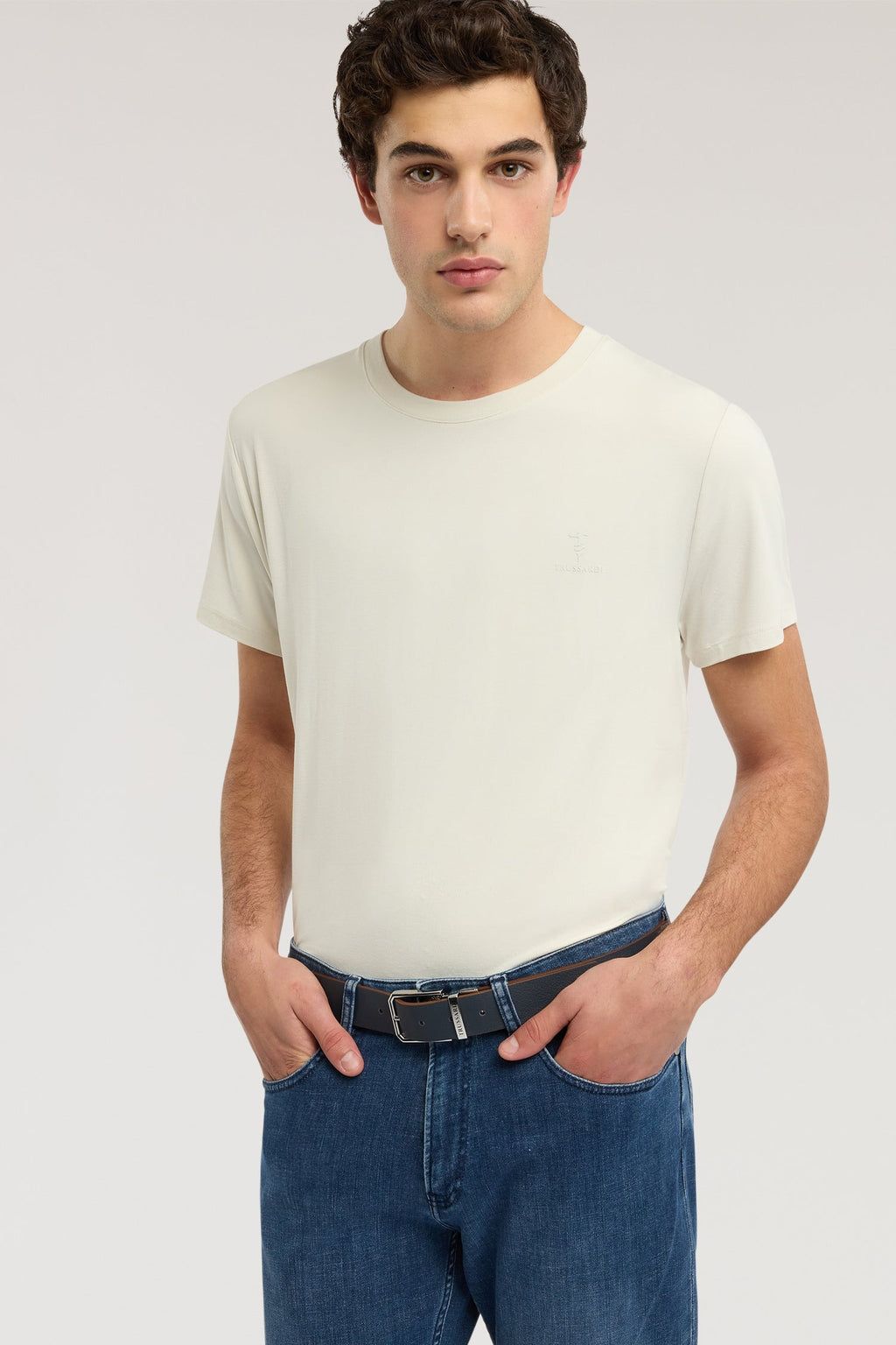 T-shirt regular fit in jersey di bamboo