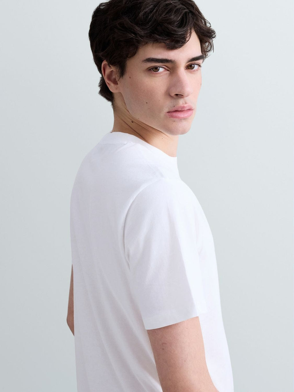T-Shirt in jersey con lettering