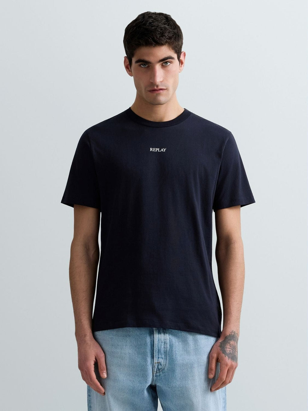 T-Shirt in jersey con lettering