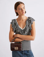 Borsa Le Muse small stampa rettile Mlalontra2