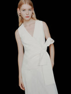 Top con fiocco in envers satin Mltlirica