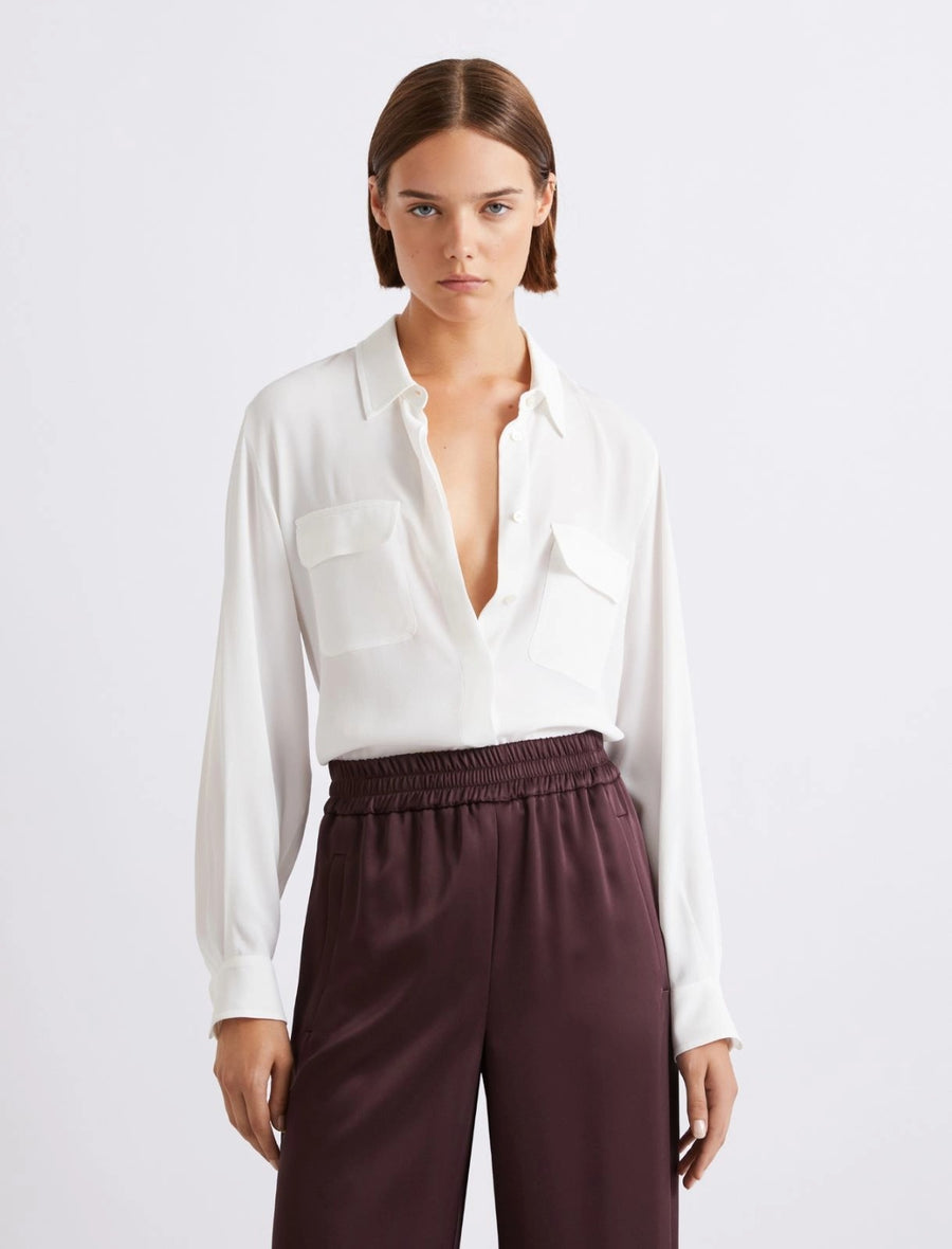 Camicia in crêpe di misto seta Mllfebe