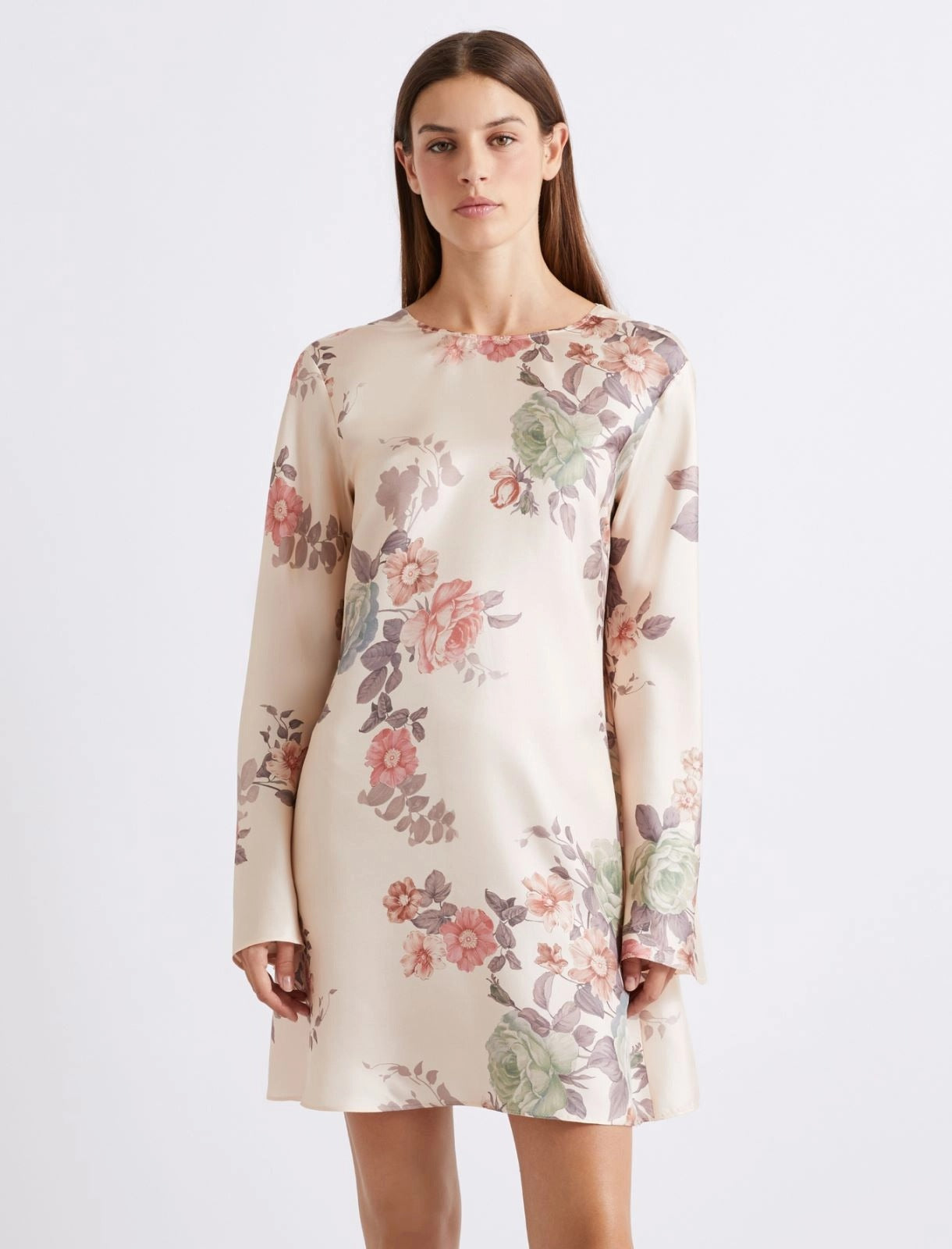 Abito svasato in twill di seta Mllsamba