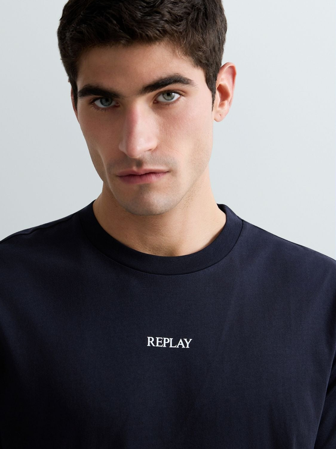 T-Shirt in jersey con lettering