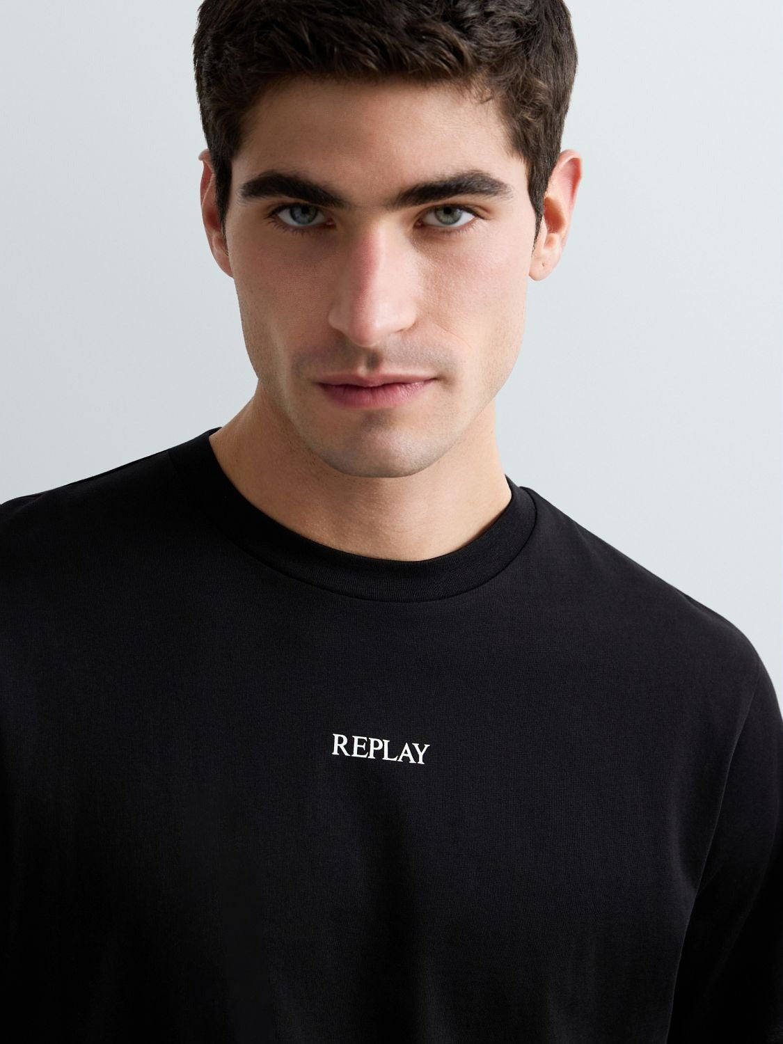 T-Shirt in jersey con lettering