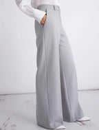 Pantalone dritto in tela stretch malfilé Mllgiunchi