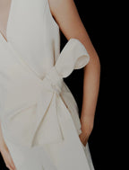 Top con fiocco in envers satin Mltlirica