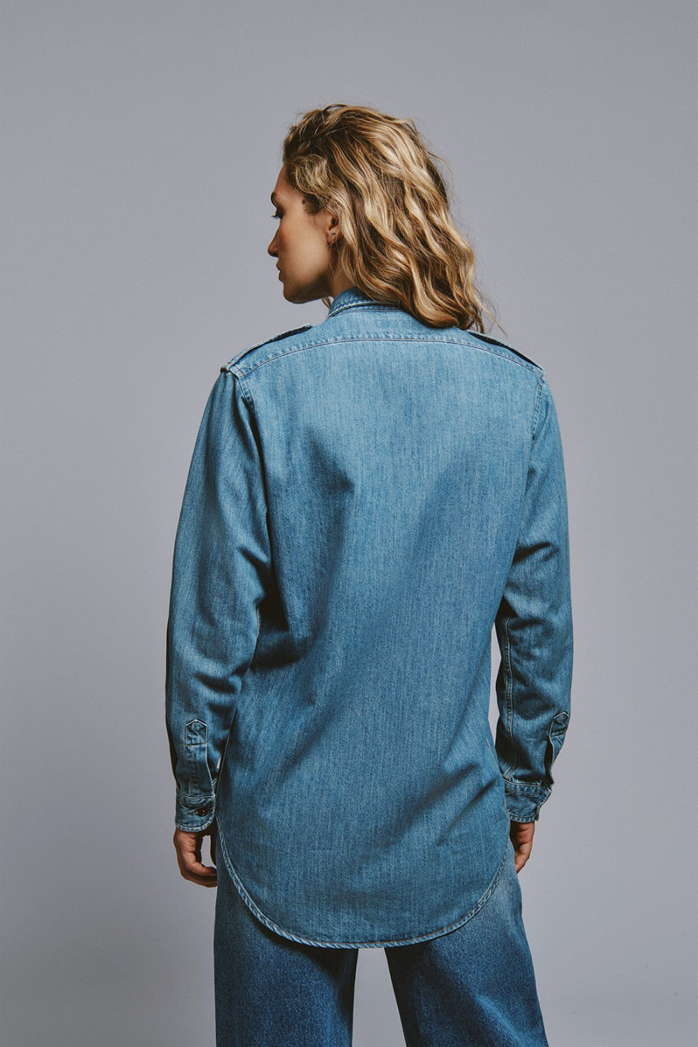 Camicia military in denim