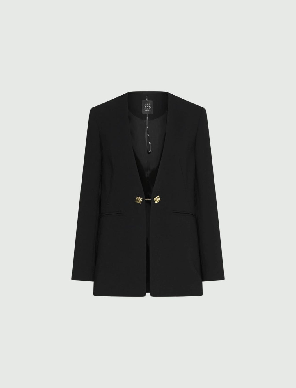 Blazer senza collo in envers satin Mlteffige