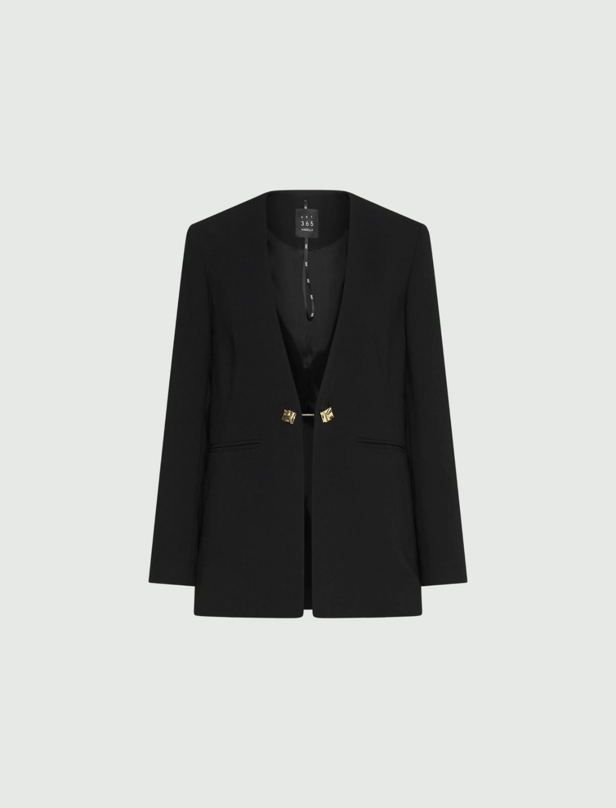 Blazer senza collo in envers satin Mlteffige