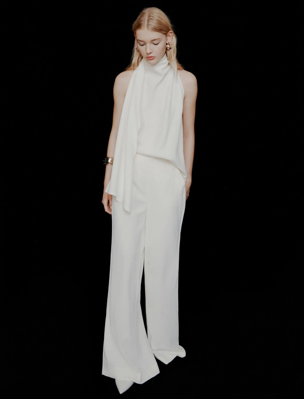 Pantalone ampio in envers satin Mltcampo