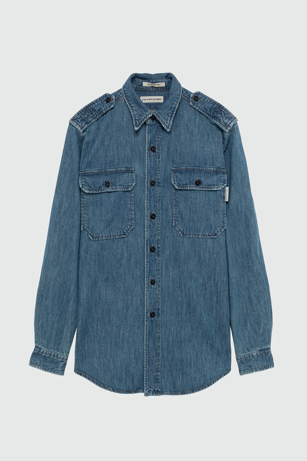 Camicia military in denim