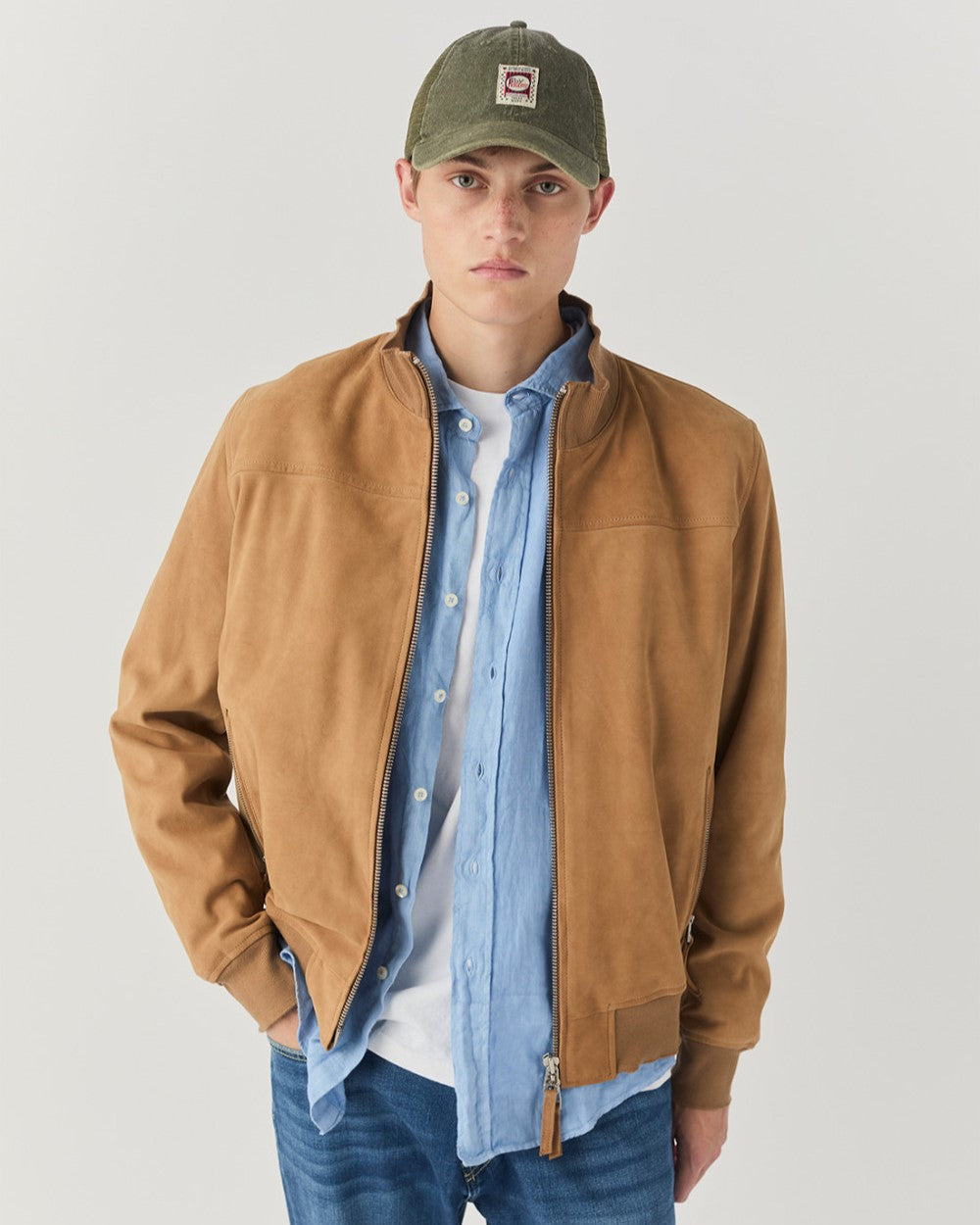 Giacca madison in suede