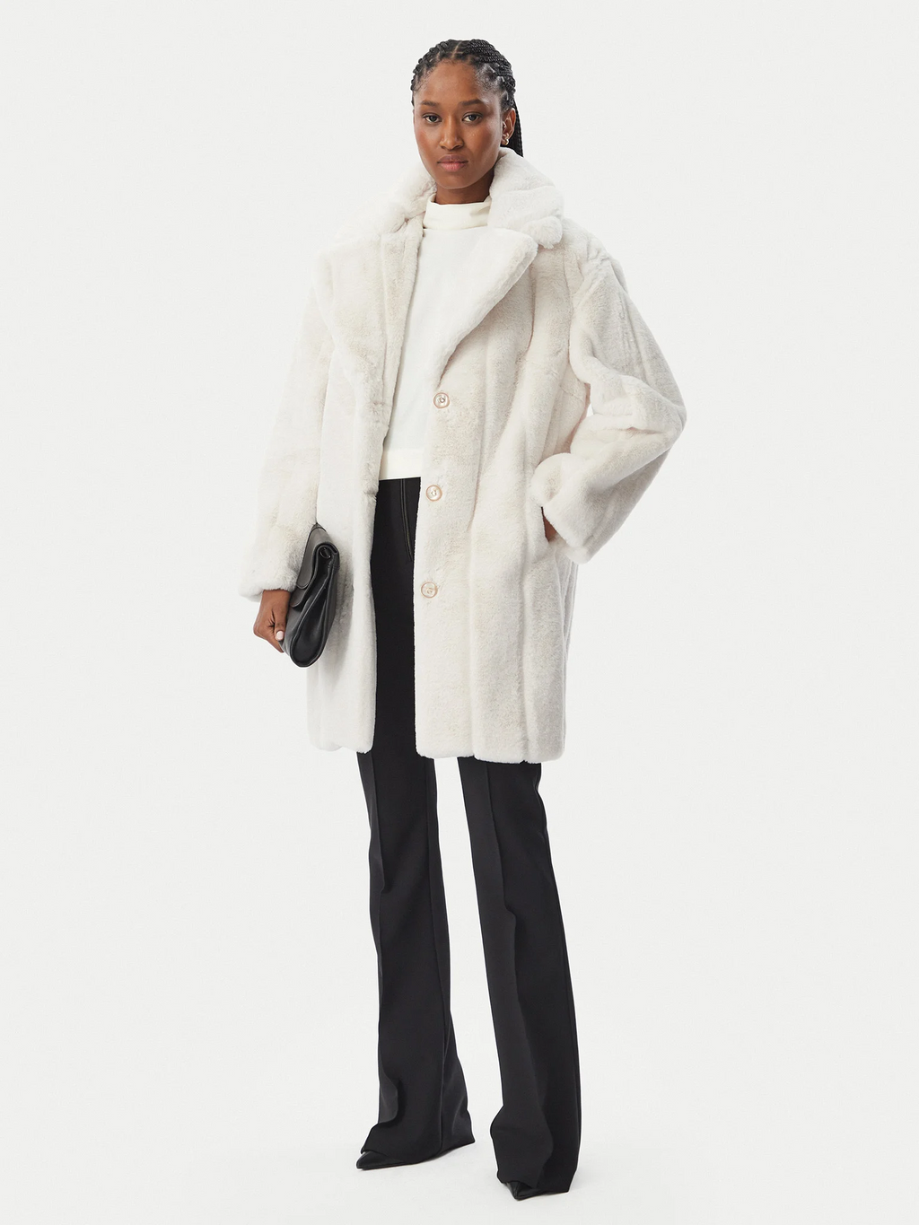 Cappotto in pelliccia sintetica