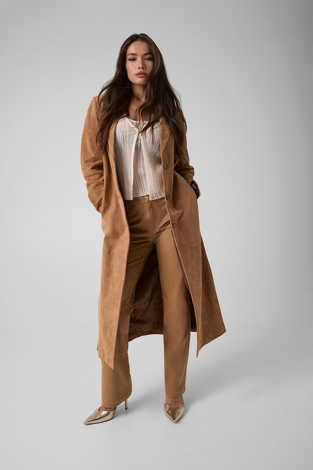 Pantaloni a vita media straight