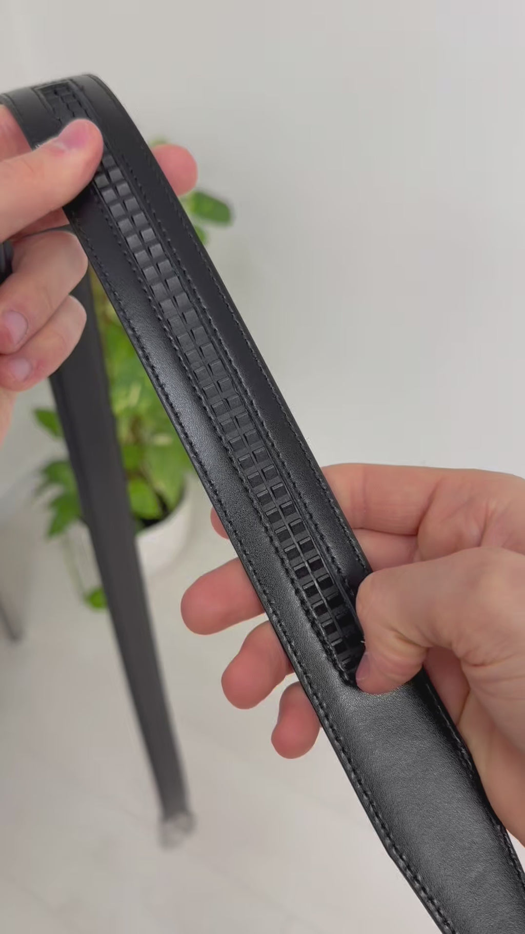 Cintura in pelle regolazione automatica