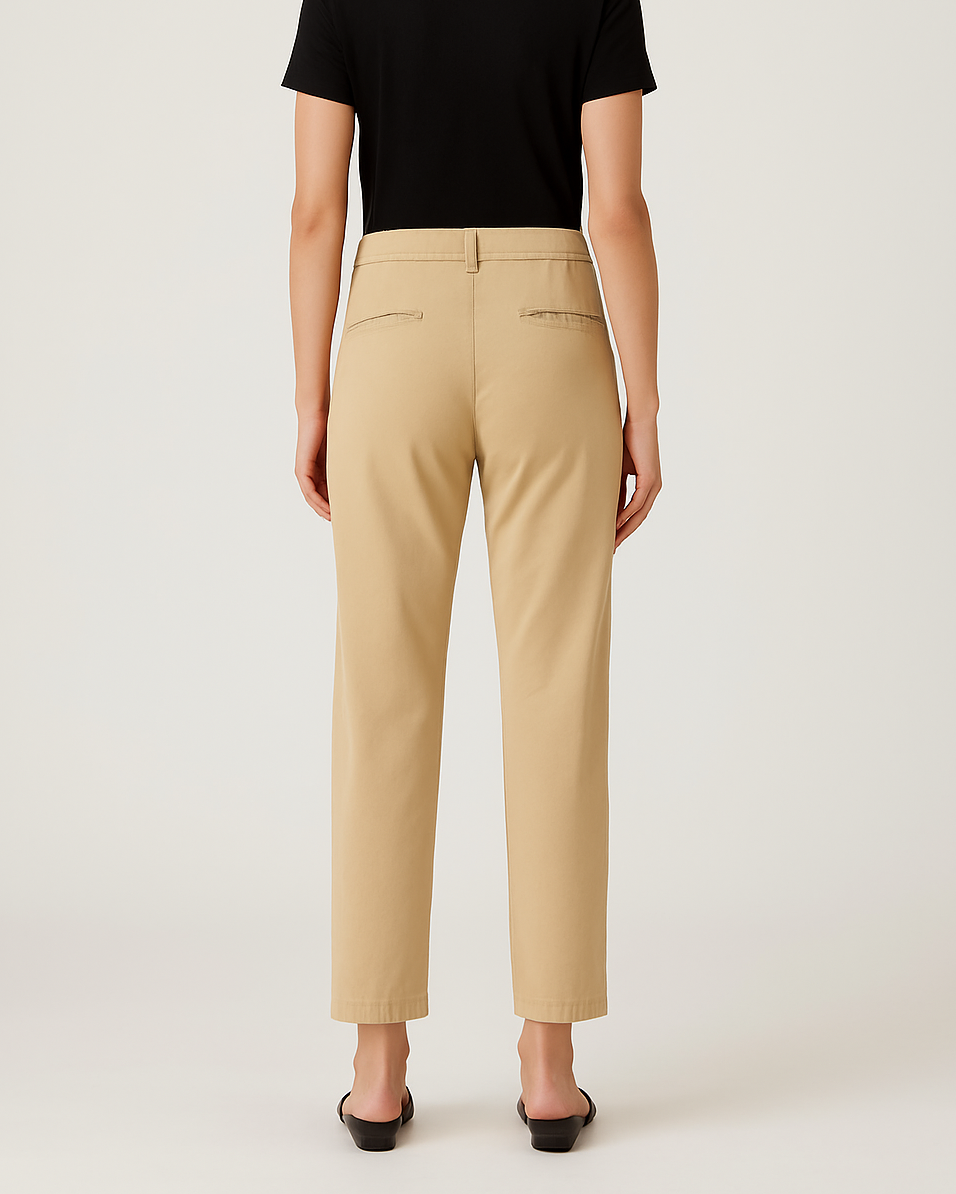 Pantalone in cotone con foulard